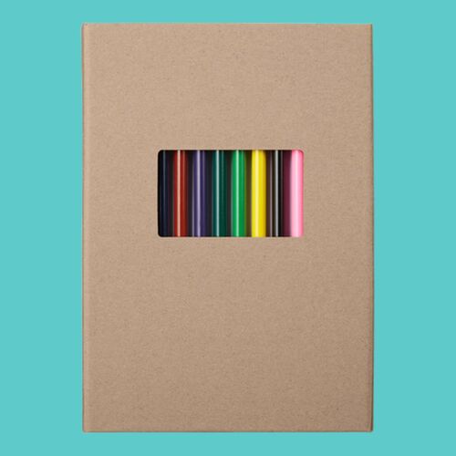 Colored Pencil And Notepad Set 5.75" X 8.25" Thumbnail