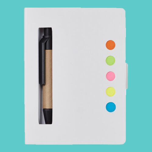 Eco Stowaway Sticky Jotter With Pen Thumbnail