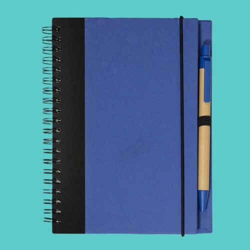 Contrast Paperboard Spiral Notebook & Pen 5.5" X 7.125" Thumbnail