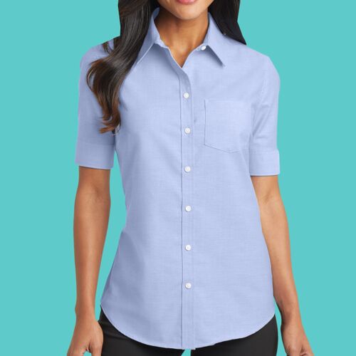 Women's Short Sleeve SuperPro Oxford Shirt Thumbnail