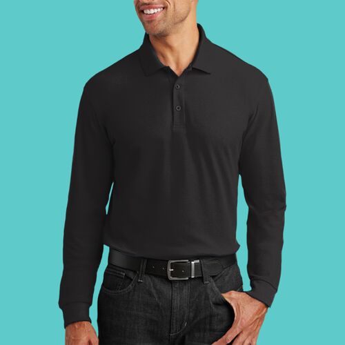 Long Sleeve Core Classic Pique Polo Thumbnail