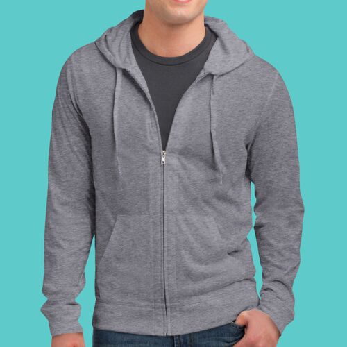 Young Mens Jersey Full Zip Hoodie Thumbnail