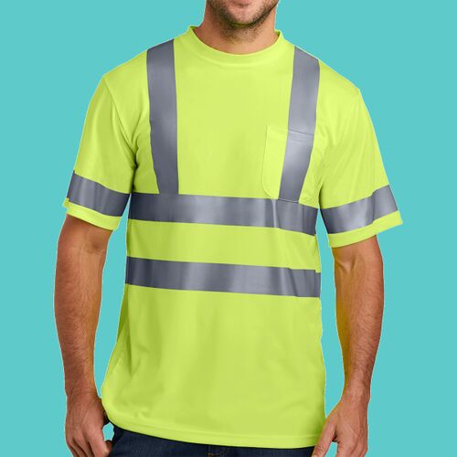 Ansi 107 Class 3 Short Sleeve Snag Resistant Reflective T Shirt Thumbnail