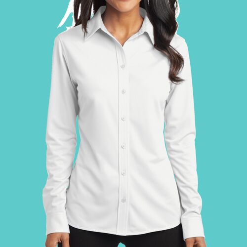 Ladies Dimension Knit Dress Shirt Thumbnail