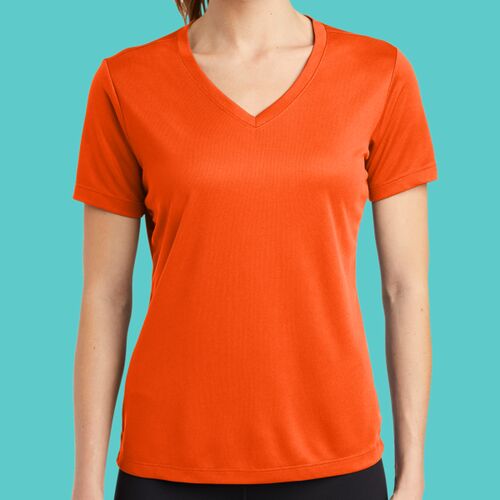 Ladies PosiCharge ® RacerMesh ™ V Neck Tee Thumbnail