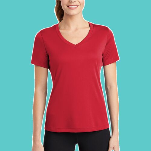 Ladies PosiCharge ® Competitor™ V Neck Tee Thumbnail